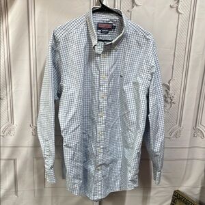 Vineyard Vines Whale by Shep & Ian checkered button up XL shirt
